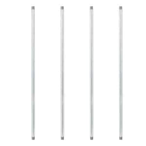 1/2 in. x 3 ft. Galvanized Steel Pipe (4-Pack)