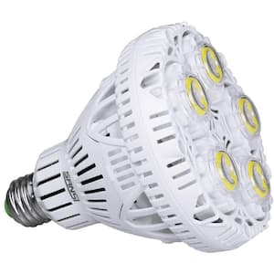 300-Watt Equivalent 4000 Lumens 1-Light BR30 Non-Dimmable LED Light Bulb in Daylight 5000K