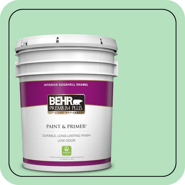 BEHR PREMIUM PLUS 5 gal. #P400-3 Folk Tale Eggshell Enamel Low Odor Interior Paint & Primer