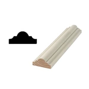 WG R136 1 1/8 in. x 2 1/2 in. x 96 in. L Primed Finger-Jointed Wood Chair Rail Moulding