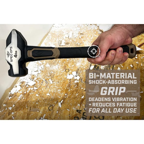 ★BEST OF STEAMHAMMER for promotion use★ SPEC OPS Blacksmith Hammer, 4 lb. Sledge hammer, Bi-Material