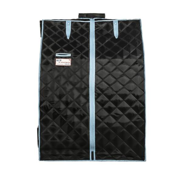Whatseaso Foldable Half Body Black FCC Safety certification Infrared Sauna Box Tent for Spa Detox at Home Easy to Install