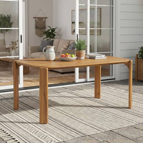 CHRISTOPHER KNIGHT HOME Kaja Outdoor Acacia Wood Dining Table