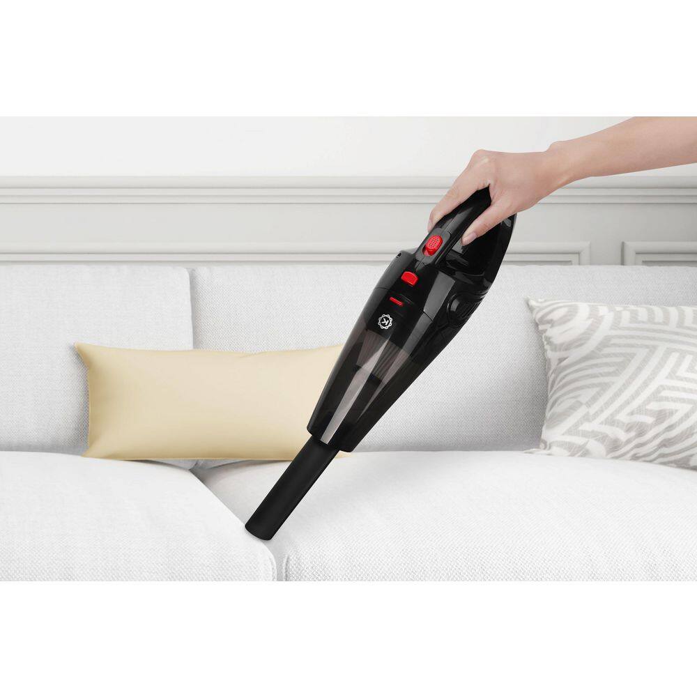 Black Cordless Handheld Vacuum with Washable HEPA Filter