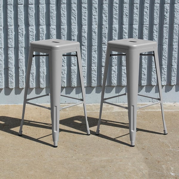 Anti Rust Coated Metal Bar Stool, Can You Paint Stainless Steel Bar Stools
