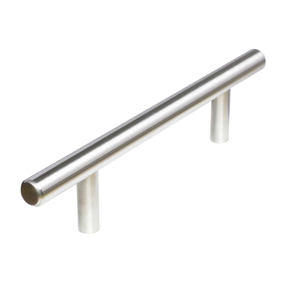 3 5 In 89 Mm Center To Center Stainless Steel Slim Style Modern Euro   Drawer Pulls Sh603 5 Ss 25 64 1000 