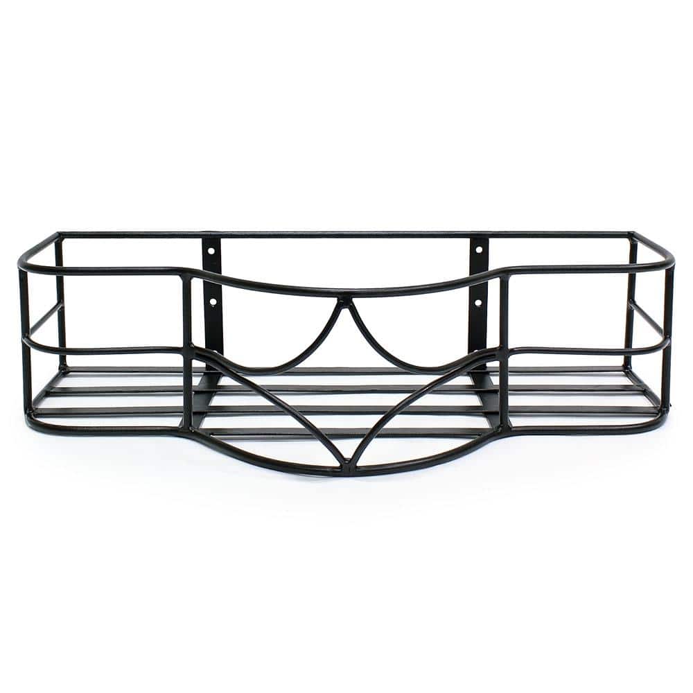 Black Wrought Iron Outdoor Window Box Planter Holder