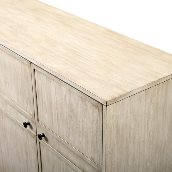 Walker Edison Furniture Company Birch Wood 4-Door