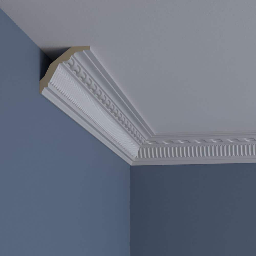 Primed Polyurethane Modern Valeriano Rope Crown Moulding