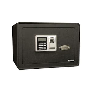 0.817 cu. ft. All Steel Security Safe with Biometric Lock, Textured Black