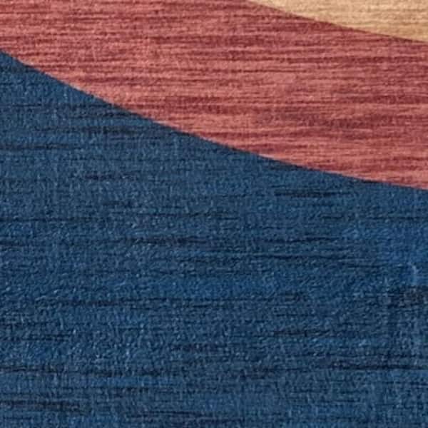 8 ft. x 11 ft. Navy Red and Orange Juvenile Rainbows Youthful Area Rug