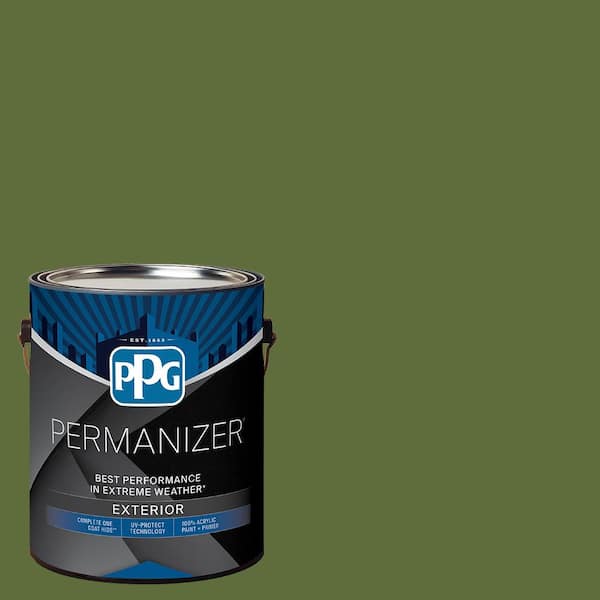 1 gal. PPG1121-7 Globe Artichoke Semi-Gloss Exterior Paint