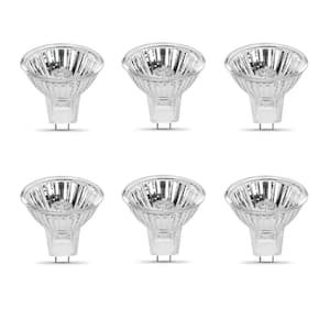 10-Watt Bright White (2700K) MR11 G4 Bi-Pin Base Dimmable 12-Volt Halogen Light Bulb (6-Pack)