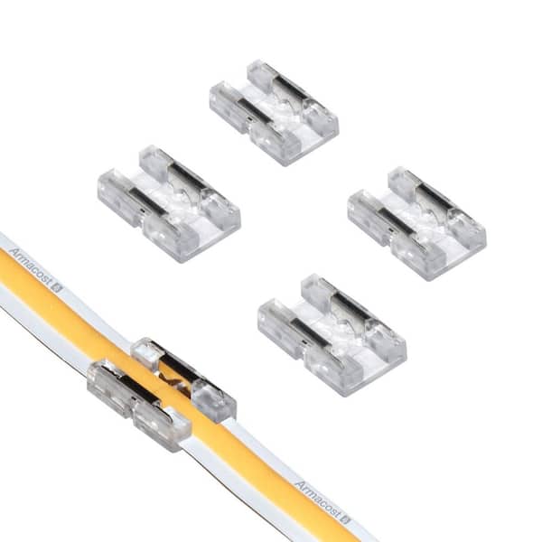 Motivatie Intiem aantrekken Armacost Lighting COB LED Tape Light Splice Connector Cord (5-Pack) 560824  - The Home Depot