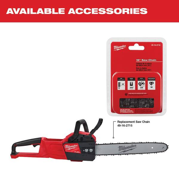 Milwaukee M18 FUEL 16 in. 18V Lithium-Ion Brushless Battery 