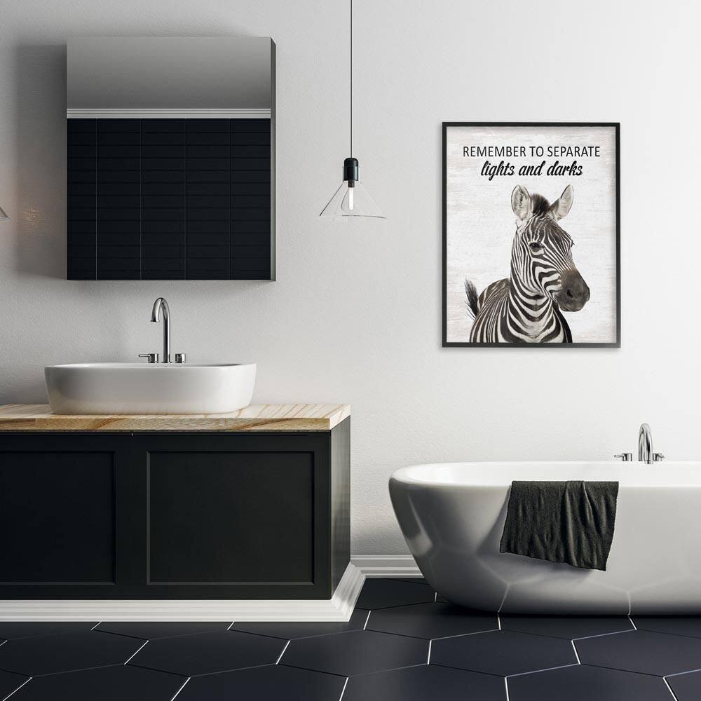 Remember To Separate Laundry by Lettered and Lined Black Framed Typography Giclee Art Print 30 in. x 24 in. price history on PriceWatchPro