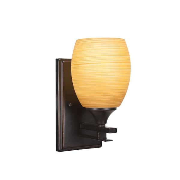 Unbranded Ontario 1-Light Dark Granite Wall Sconce