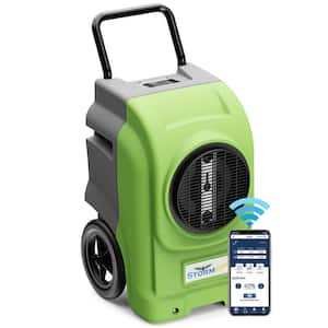 270 pt. 3,000 sq. ft. Bucketless Commercial Dehumidifier in Green with Wi-Fi Enabled