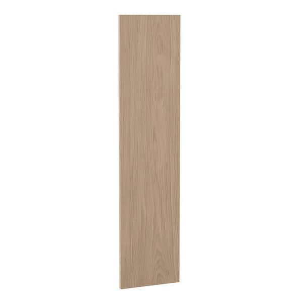 Hampton Bay Sinclair 11.25 in. W x 48 in. H x 0.75 in. D Universal Panel in Shaker Light Oak