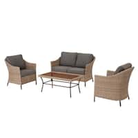 StyleWell Kendall Cove 4-Piece Steel Patio Outdoor Seating Set