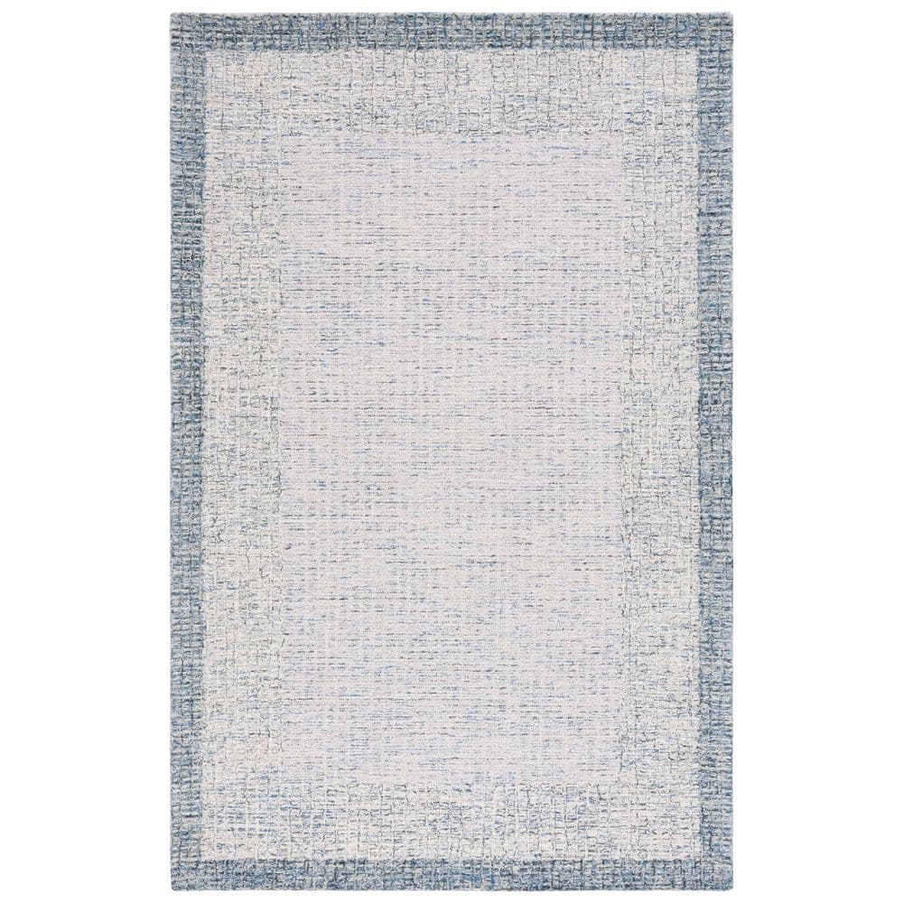 Metro 4 ft. x 6 ft. Ivory/Gray Crosshatch Border Area Rug price history on PriceWatchPro