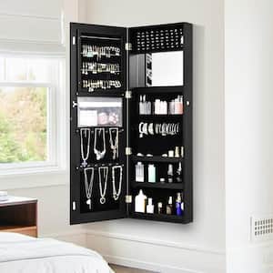Wall and Door Mounted Jewelry Box Cabinet Lockable Storage Organizer