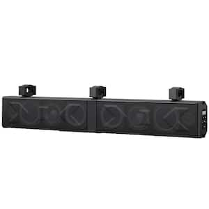 34 in. 2.0 Channel UTV/ATV Bluetooth Amplified Soundbar IP66 Waterproof with RGB Lighting, Powersports SXS Sound Bar