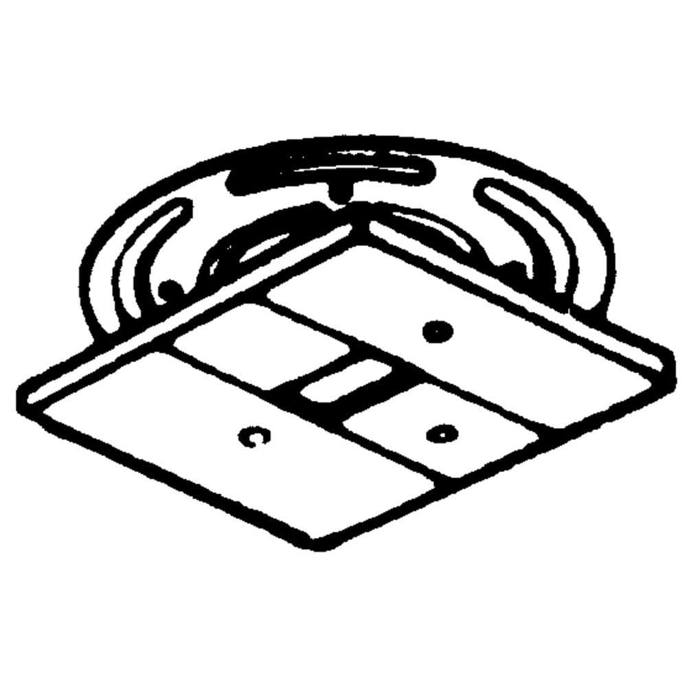 Brushed Nickel Flush Mount Canopy Kit with Mounting Plate