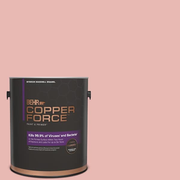 COPPER FORCE 1 gal. #MQ4-04 Noble Blush Eggshell Enamel Virucidal and Antibacterial Interior Paint & Primer