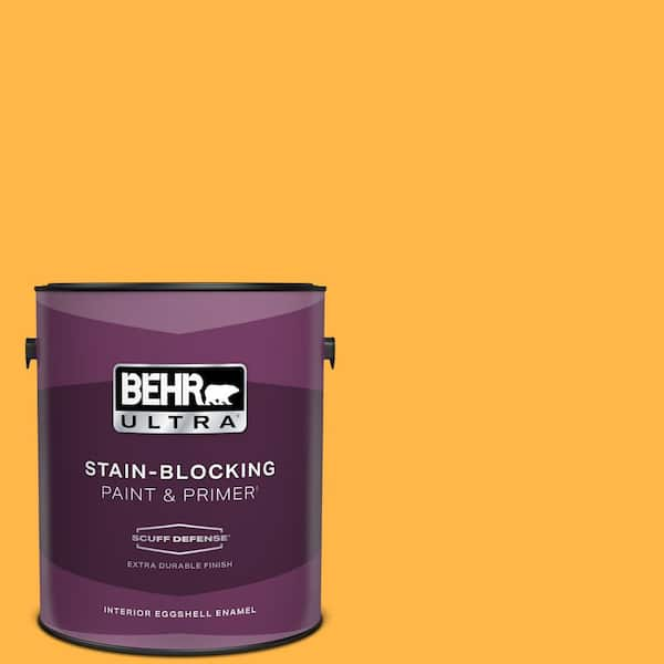 BEHR ULTRA 1 gal. #300B-6 Glorious Gold Extra Durable Eggshell Enamel Interior Paint & Primer