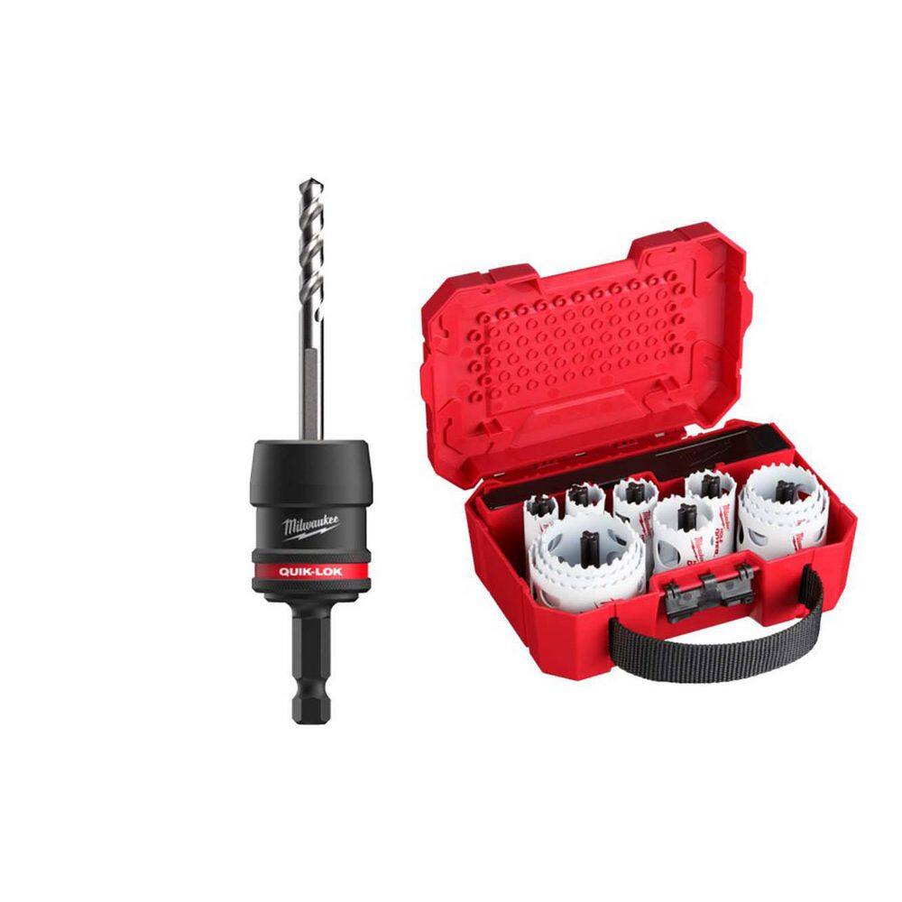 (5 piece) 3/8 in. QUIK-LOK Hole Saw Arbor Set w/ Four Adapters and Hole Dozer General Purpose Hole Saw Set (15-Piece) price history on PriceWatchPro
