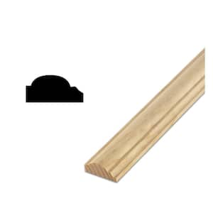 DM R42 - 11/16 in. x 1-3/4 in. Solid Pine Wall and Cabinet Trim Molding