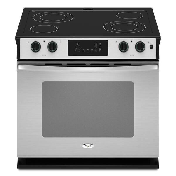 Whirlpool 4.5 cu. ft. Drop-In Electric Range with Self-Cleaning Oven in Stainless Steel