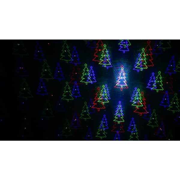 LEDMALL Red, Green and Blue Laser Christmas Projector Lights Outdoor,  Motion Firefly with Remote Control and Cable Lock LM-LL-RGBMR-002 - The  Home Depot