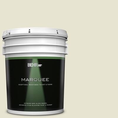 5 gal. #73 Off White Semi-Gloss Enamel Exterior Paint & Primer