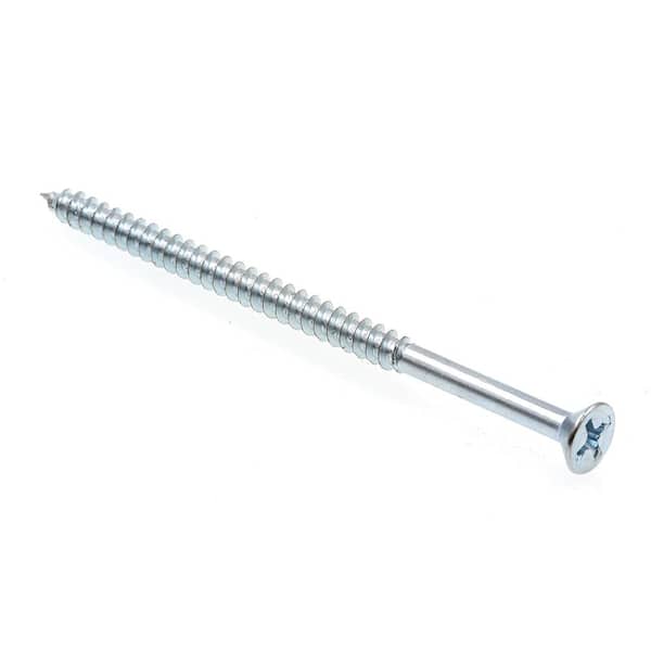 Prime-Line #8 x 3 in. Zinc Plated Steel Phillips Drive Flat Head Wood Screws (25-Pack)