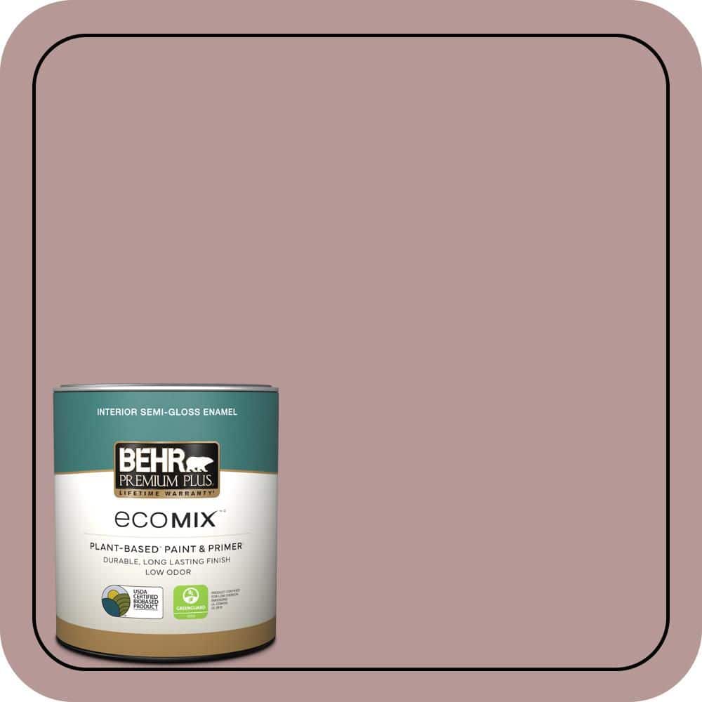 1 qt. #130F-4 Fond Memory Semi-Gloss Enamel EcoMix Plant-Based Interior Paint & Primer price history on PriceWatchPro
