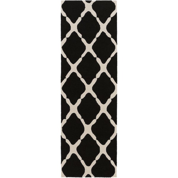 Artistic Weavers Masis Black 3 ft. x 8 ft. Indoor/Outdoor Runner Rug