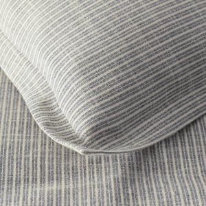 Company Cotton Textured Stripe Decorative Striped Throw Pillow Cover