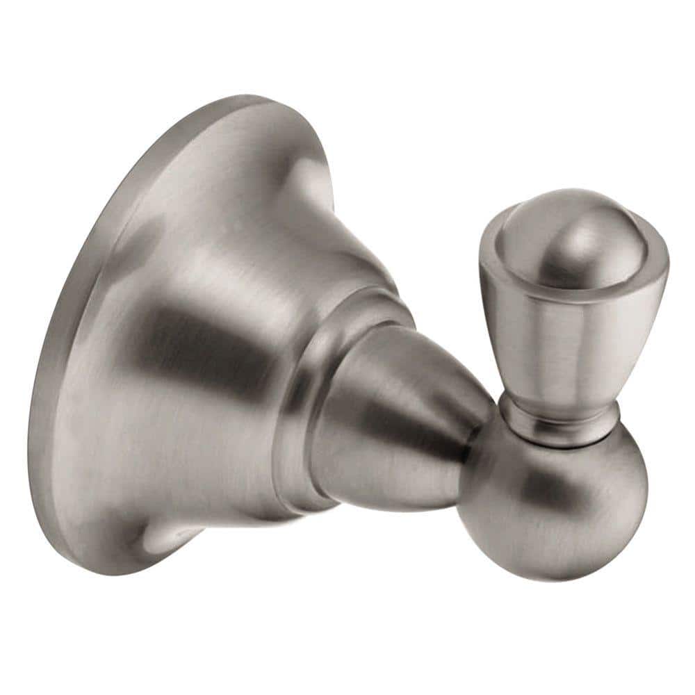 MOEN Voss Double Robe Hook in Brushed Nickel YB5103BN - The Home Depot