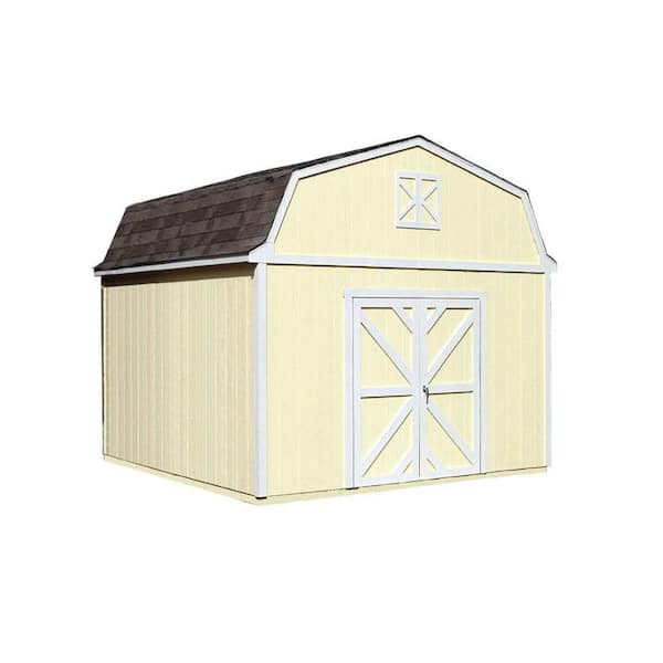 Handy Home Products Sequoia 12 ft. x 12 ft. Wood Storage Building Kit