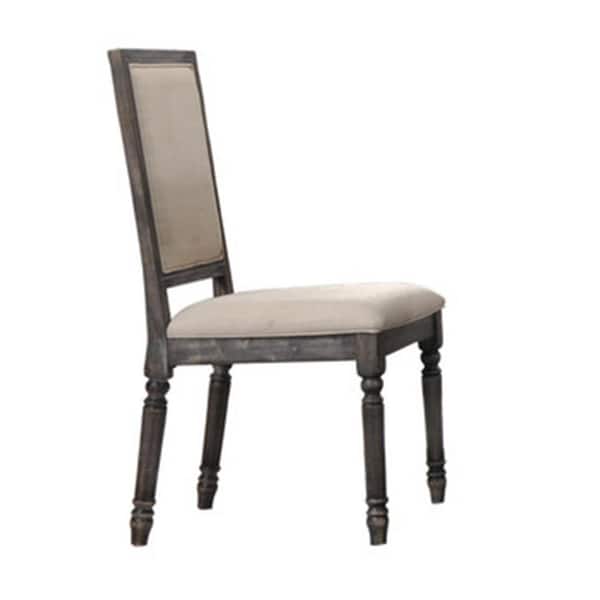Best Master Furniture Lisa Smoked Grey Side Chairs (Set of 2)