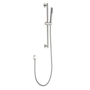 1-Spray Handheld Hand Shower with 1.8 GPM with 27.5 in. Slide Bar in Brushed Nickel