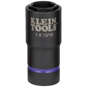 1 in. and 13/16 in. 2-in-1 Impact Socket, 6-Point