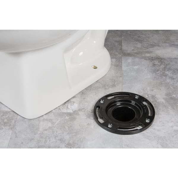 Oatey Twist-N-Set 3 in. ABS Open Toilet Flange 436552 - The Home Depot