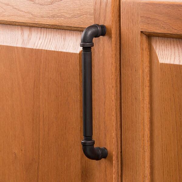 6-15/16 in. (160 mm) Pipeline Vintage Bronze Cabinet Center-to-Center Pull