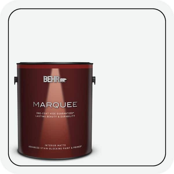 BEHR MARQUEE 1 gal. #BL-W09 Bakery Box Matte Interior Paint & Primer
