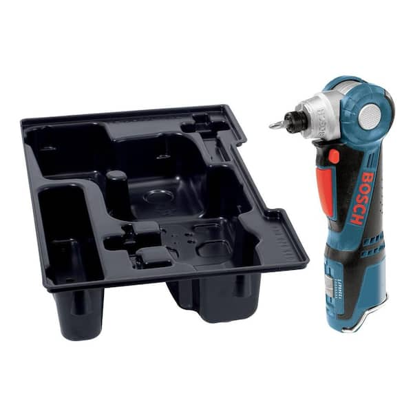 Bosch 12 Volt Lithium-Ion Cordless 1/4 in. Variable Speed Right Angle Drill with Exact-Fit Insert Tray (Tool-Only)