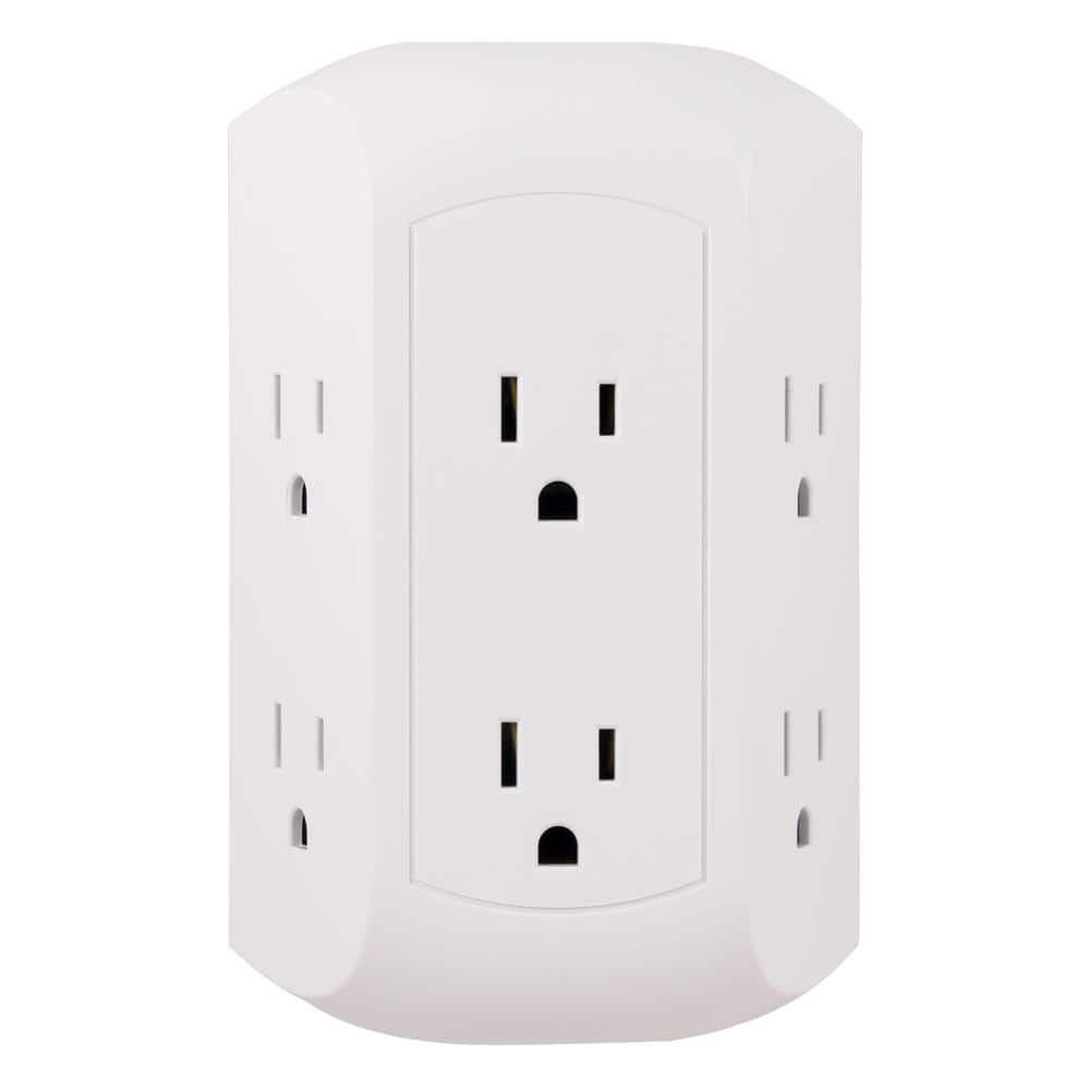 GE Grounded Power Switch, Outlet Extender, 3-Prong, Easy to Install, for  Indoor Lights and Small Appliances, Energy Efficient Adapter, Space Saving