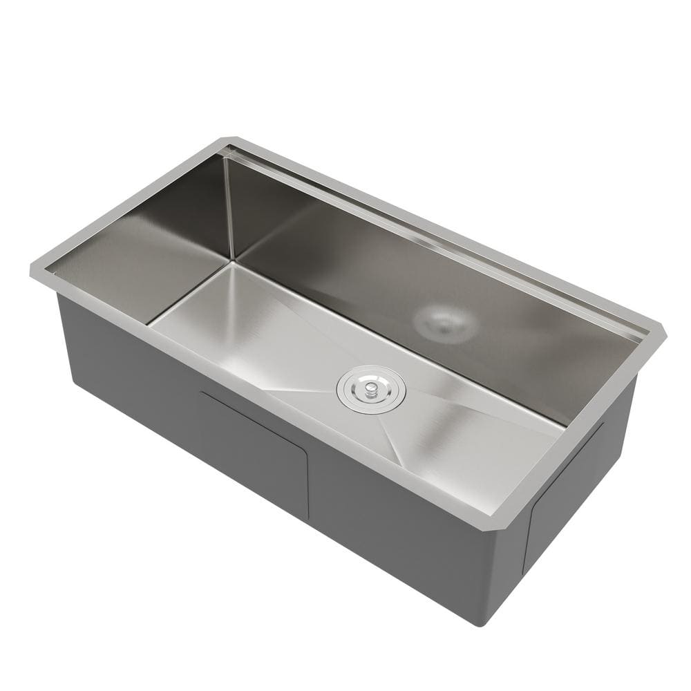 33" Stainless Steel Single Bowl Undermount Workstation Kitchen Sink